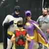 The entire bat-family....linesd up to meet Adam West and Burt Ward!