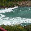 The river coming into the whirlpool